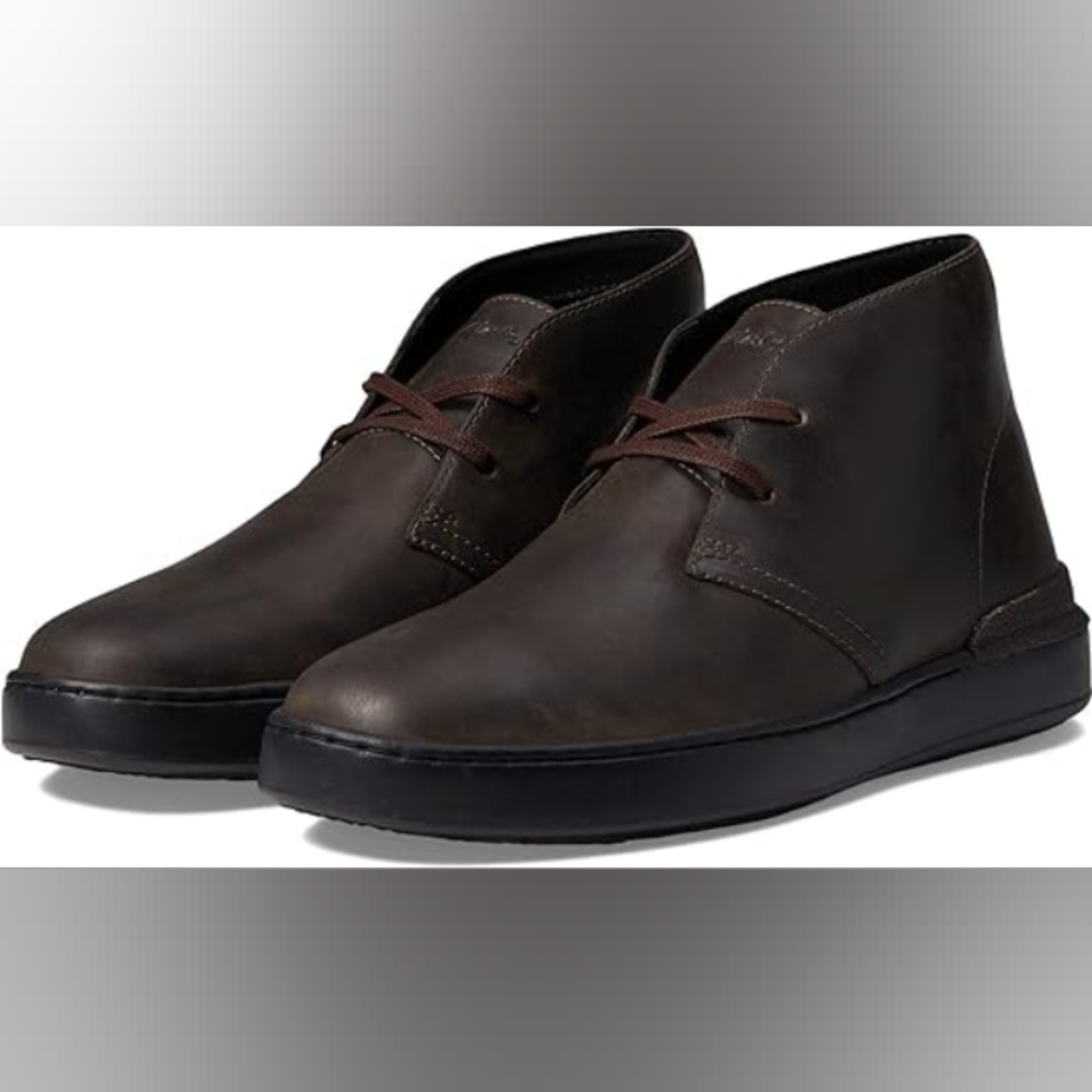 Clarks CourtLite DBT dark brown leather size 8